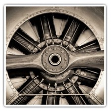 2 x Square Stickers 7.5 cm -