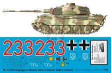 Peddinghaus 1/16 Tiger II (King Tiger) Markings Tank Museum Saumur France 2358