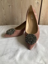LK Bennett Dusky Pink Shoes, Low Heel, Worn Once size 42/UK8 All Leather