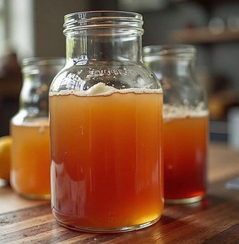 Probiotics fermented tea drink - probiotics,