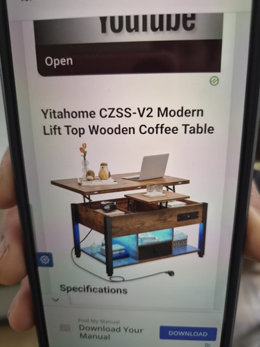Folding lift top coffee table - folding,