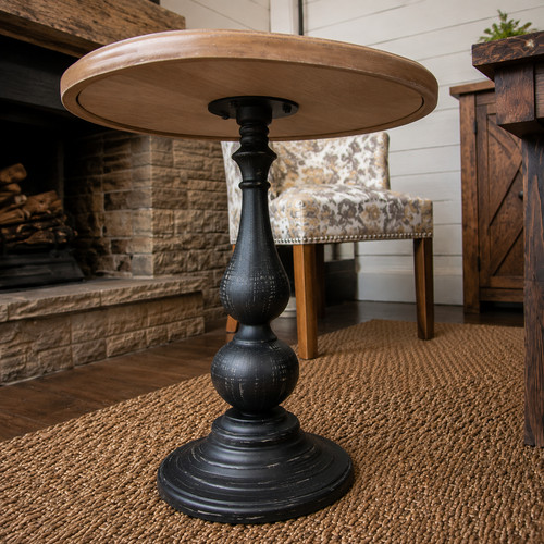 French country round end - french,