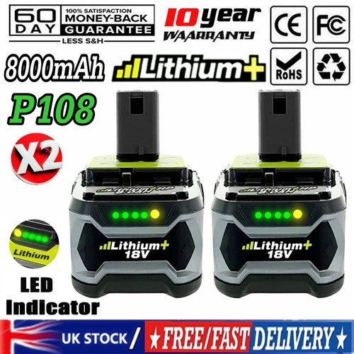 Pack battery 0ah for ryobi - 2-pack,