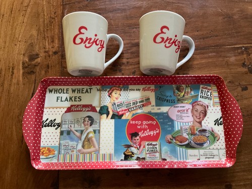 Kelloggs vintage sunrise mugs - sunrise,