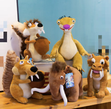 5Styles New Disney Ice Age Sid Scrat Manny Soft Plush Stuffed Toys Dolls 8"/20cm