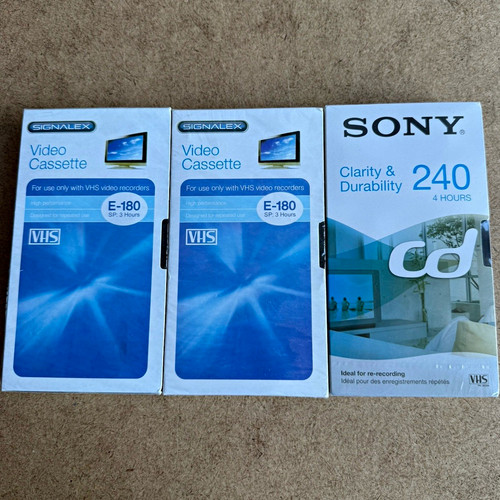 Sony vhs blank - vhs, video