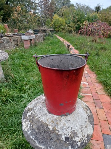 Vintage fire bucket good - fire,