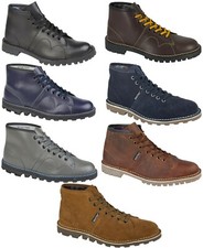 Mens Leather Monkey Boots