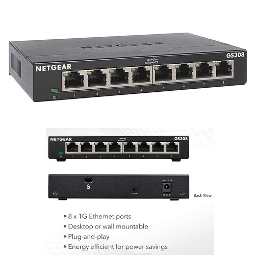 Netgear gs308 port gigabit - netgear,