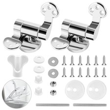 Chrome WC Toilet Seat Hinges