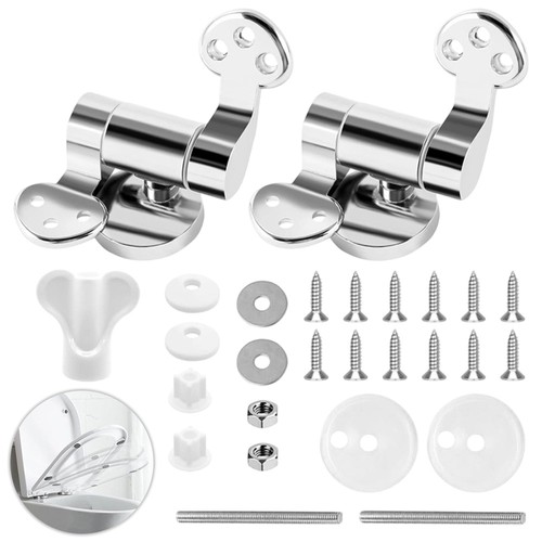 Chrome toilet seat hinges - wc,