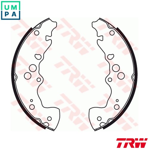 Brake shoe set gs8773 for - brake,