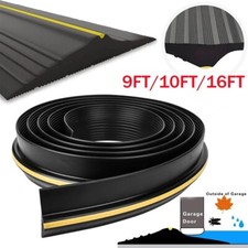9-16ft Solid Garage Threshold Door Rubber Seal Strap Floor Seal PVC Rubber Strip
