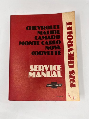 1978 chevrolet service manual - 1978,
