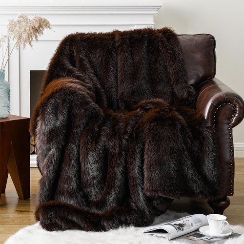 Faux fur throw - faux, blanket