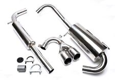 TA Technix Stainless Steel Exhaust System 2x76mm, GTI Look - Centre Tailpipes - VW Lupo