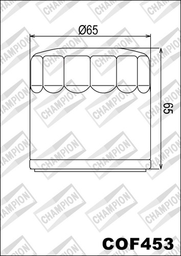 Cof453 oil filter champion - oil,