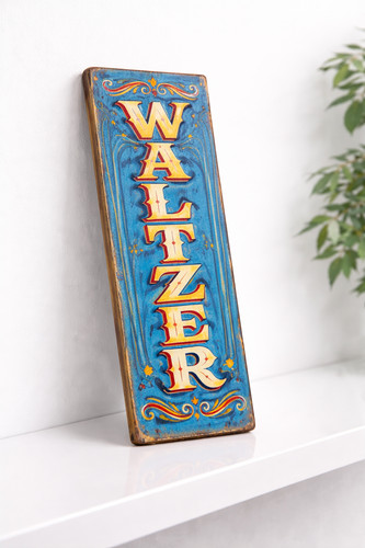 Waltzer fairground sign - waltzer,