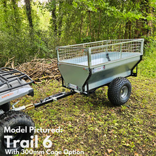 Quad ATV Tipping Trailer farm logging Metal trailer equestrian trailer Iron Ox