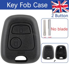 2 Button Remote Key Case Shell Fob Replacement for Toyota Aygo VA2/HU83 No Blade