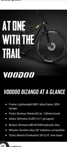 Voodoo bizango 29in - voodoo,