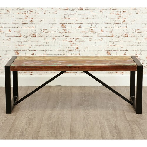 Reclaimed small dining bench - small,