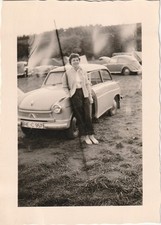 Vintage Photo Woman with Lloyd Alexander Car Vintage Passenger Car