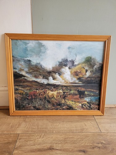 Landscape painting highland - painting,
