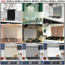 BELOFAY Toughened Glass Heat Resistant Splashback /Kitchen Splashback Heavy Duty