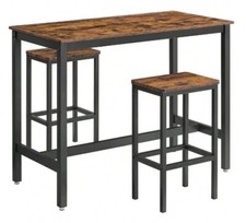 Breakfast Bar Table And Stools Kitchen Dining Room Industrial Furniture Set