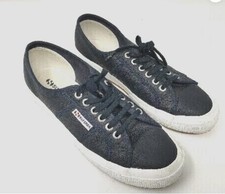 Superga Navy Leather 2750