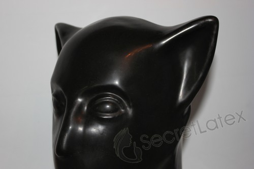 Black gummi fetish pussy cat - gummi,