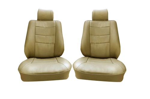 Beige front seat covers - beige,
