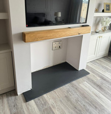 Slate Natural Stone hearth for wood burners & fireplace 1380 x 970 x 20mm