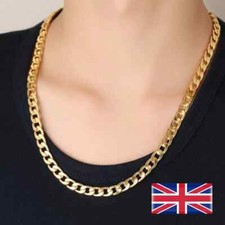 7.5mm Gold Womens Mens Curb