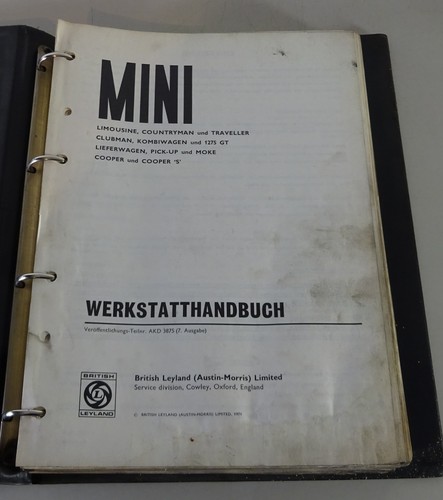 Workshop manual austin - mini, +