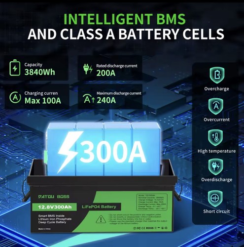 12v 300ah lifepo4 battery - 12v,