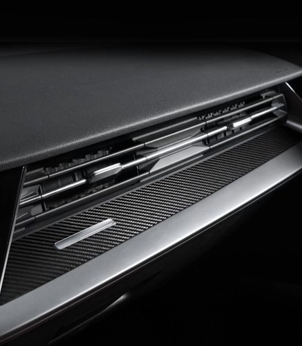 Carbon fibre dashboard panel - carbon,
