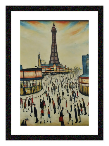 Blackpool tower framed giclée - blackpool,