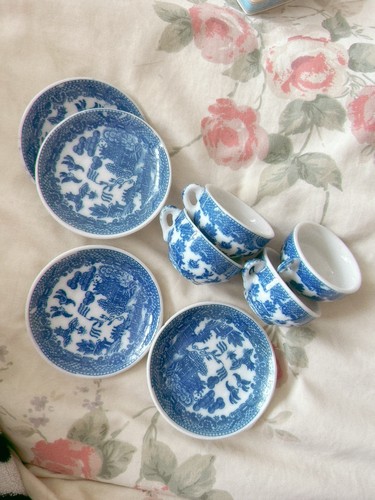 Vintage willow miniature tea - willow,