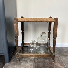 Antique Victorian Woven Jute