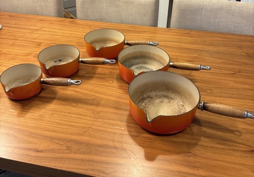 Creuset pan set volcanic - pan, x5