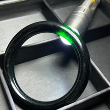  Natural AAA Green Atrovirens Jade Jasper Jadeite  Woman Bracelets Bangle 60mm