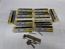 10 x 60/40 THUMBTURN 1* SUPERIOR  NICKEL YALE EURO CYLINDER ANTI BUMP DRILL PICK