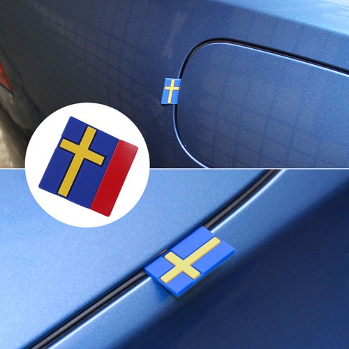10pcs sweden flag emblem - 3d,