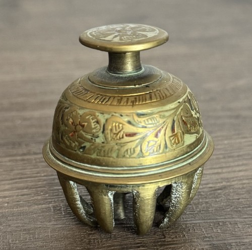 Vintage brass elephant - brass, claw