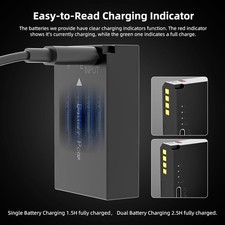 LP-E12 USB-C Battery for Canon EOS M M2 M10 M50 M100 M200 / PowerShot SX70HS