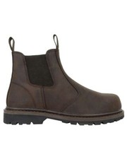 Hoggs of Fife Zeus Safety Boots FREE 3PR £9 SOCKS STEEL TOE & SOLE CH BROWN
