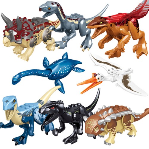 8pcs set dinos jurassic - 8pcs/set, world