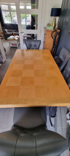 Oak extending table - table, 6